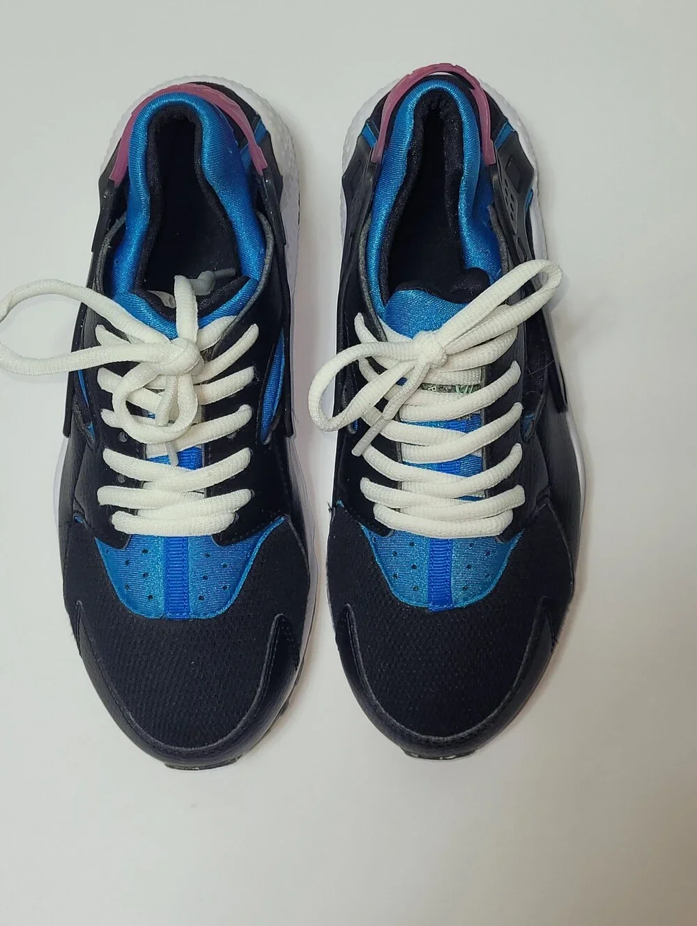 Nike Huarache Run GS 'Black Light Photo Blue' Sneakers,
